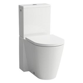 Combinazione WC a pavimento LAUFEN Kartell senza bordo, con scarico a pavimento o a parete