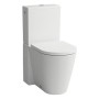 Combinazione WC a pavimento LAUFEN Kartell senza brida, con scarico a pavimento