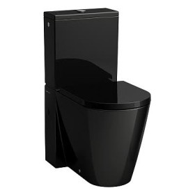 Combinazione WC a pavimento LAUFEN Kartell senza bordo, a scarico a pavimento, con scarico rapido