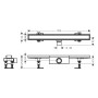 hansgrohe RainDrain Compact Komplettset Duschrinne 70 cm befliesbar für Standardinstallation