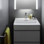 Vasque LAUFEN Val, encastrable 65 x 42 cm avec 1 trou de robinet, avec trop-plein - vue détaillée