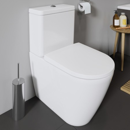 Duravit D-Neo WC a terra Rimless per combinazione con scatola di scarico a parete