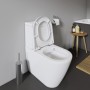 Duravit D-Neo WC a terra Rimless per combinazione con scatola di scarico a parete - vista tecnica