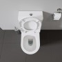 Duravit D-Neo WC a terra Rimless per combinazione con scatola di scarico a parete - vista dettagliata
