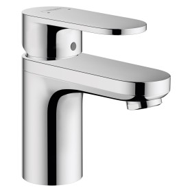 Rubinetto per lavabo hansgrohe Vernis Blend 100 con condotta d'acqua isolata e tappo a stelo