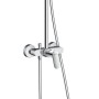 hansgrohe Crometta E 240 1jet Showerpipe mit Einhebelmischer - technische Ansicht