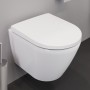 Duravit D-Neo WC sospeso Rimless, con scarico a parete, con Durafix