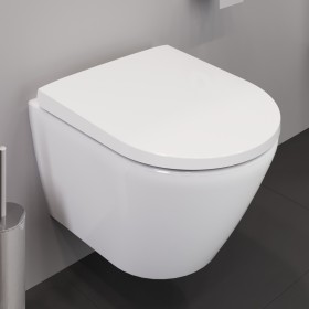Duravit D-Neo WC sospeso Rimless, con scarico a parete, con Durafix