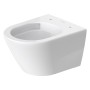Duravit D-Neo WC sospeso Rimless, con scarico a parete, con Durafix - vista dettagliata