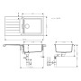 hansgrohe S520-F480 Einbauspüle 480 mit Abtropffläche, reversibel - Detailansicht