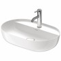 Vasque à poser Duravit Luv avec plage de robinetterie 60 x 40 cm - vue détaillée