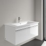 Villeroy & Boch Venticello Schrankwaschtisch 100 x 50 cm, mit 1 Hahnloch und Überlauf - technische Ansicht