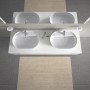 Vasque à poser Duravit Luv avec plage de robinetterie 60 x 40 cm - photo produit