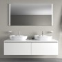 Lavabo surélevé Duravit Luv avec plage de robinetterie 60 x 40 cm - vue technique