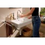 hansgrohe Xanuia Q Lavabo 600/480 con foro miscelatore e troppopieno - vista tecnica