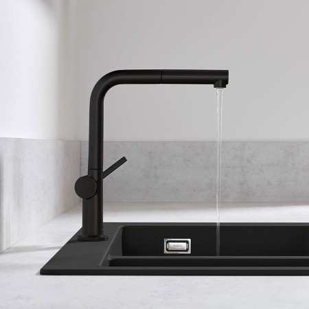 Rubinetto monocomando per cucina hansgrohe Talis M54 270, bassa pressione, beccuccio estraibile, 1jet