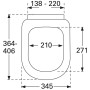 Villeroy & Boch Subway WC-Sitz compact mit Absenkautomatik