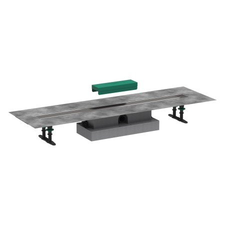 hansgrohe uBox universal Komplettset 90 cm, flache Installation für Duschrinnen Fertigsets