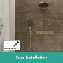 hansgrohe FixFit Q Wandanschluss mit Duschkopfhalterung - technische Ansicht
