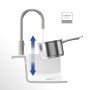 Villeroy & Boch Umbrella Flex Einhebel-Küchenarmatur mit Schlauchbrause - technische Ansicht