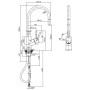Villeroy & Boch Umbrella Flex Einhebel-Küchenarmatur mit Schlauchbrause