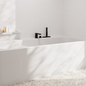 hansgrohe Tecturis E Miscelatore per vasca a 3 fori con leva sul bordo con scatola del tubo flessibile (sBox)