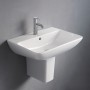 Lavabo Duravit ME by Starck 60 cm avec 1 trou de robinet percé - vue technique