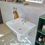 Lavabo Duravit ME by Starck 60 cm avec 1 trou de robinet percé - vue détaillée