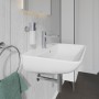 Lavabo Duravit ME by Starck 60 cm avec 1 trou de robinet percé - vue détaillée