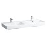Double vasque LAUFEN PRO S 130 cm encastrable, avec trou de robinet