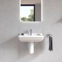 Lavabo Duravit Starck 3 65 cm avec 1 trou de robinet - vue technique