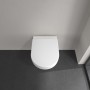 Villeroy & Boch Architectura WC sospeso senza bordo, con scarico a parete - vista tecnica
