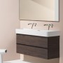 Vasque LAUFEN Val encastrable 95 x 42 cm, avec 1 trou de robinet, avec trop-plein - vue technique