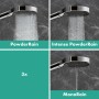 hansgrohe Rainfinity Schowerpipe 360 1jet EcoSmart mit ShowerTablet 350 - technische Ansicht
