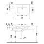 Lavabo Duravit D-Code 80 cm - photo produit