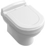 Villeroy & Boch Hommage WC sospeso a parete con scarico a pavimento - vista dettagliata
