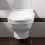 Villeroy & Boch Hommage WC sospeso a parete con scarico a pavimento - vista tecnica
