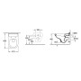 Villeroy & Boch Hommage WC sospeso a parete con scarico orizzontale