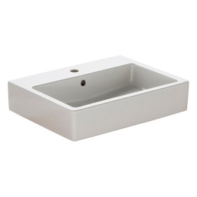 Lavabo Duravit Vero 60 cm avec 1 trou de robinet brossé