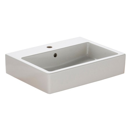 Lavabo Duravit Vero 60 cm avec 1 trou de robinet brossé