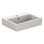 Lavabo Duravit Vero 60 cm avec 1 trou pour robinet brossé