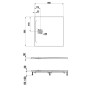 Receveur de douche LAUFEN PRO Marbond 90 x 90 x 3 cm