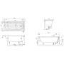 Villeroy & Boch O.novo Solo Badewanne 170 x 75 cm - Produktansicht