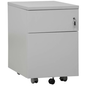 Carrello portarotoli in acciaio Wolfstahl 2 cassetti bloccabili 40 x 60 x 62 cm