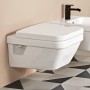 Vaso WC sospeso Architectura DirectFlush di Villeroy & Boch con sedile - vista tecnica