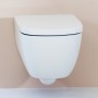 Collection de WC suspendu Palomba LAUFEN sans bride avec abattant de WC - vue détaillée