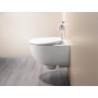 Geberit Renova Confort WC suspendu à chasse d'eau encastrée, surélevé, forme fermée, Rimfree - vue technique