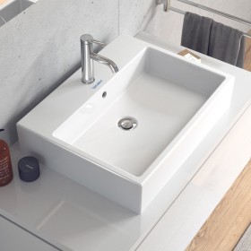 Vasque à poser Duravit Vero Air polie avec 1 trou de robinet 60 x 47 cm, avec trop-plein