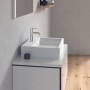 Vasque à poser Duravit Vero Air polie avec 1 trou de robinet 60 x 47 cm, avec trop-plein - vue détaillée