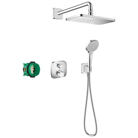 hansgrohe Croma E Brausesystem 280, 1 Strahlart mit Ecostat